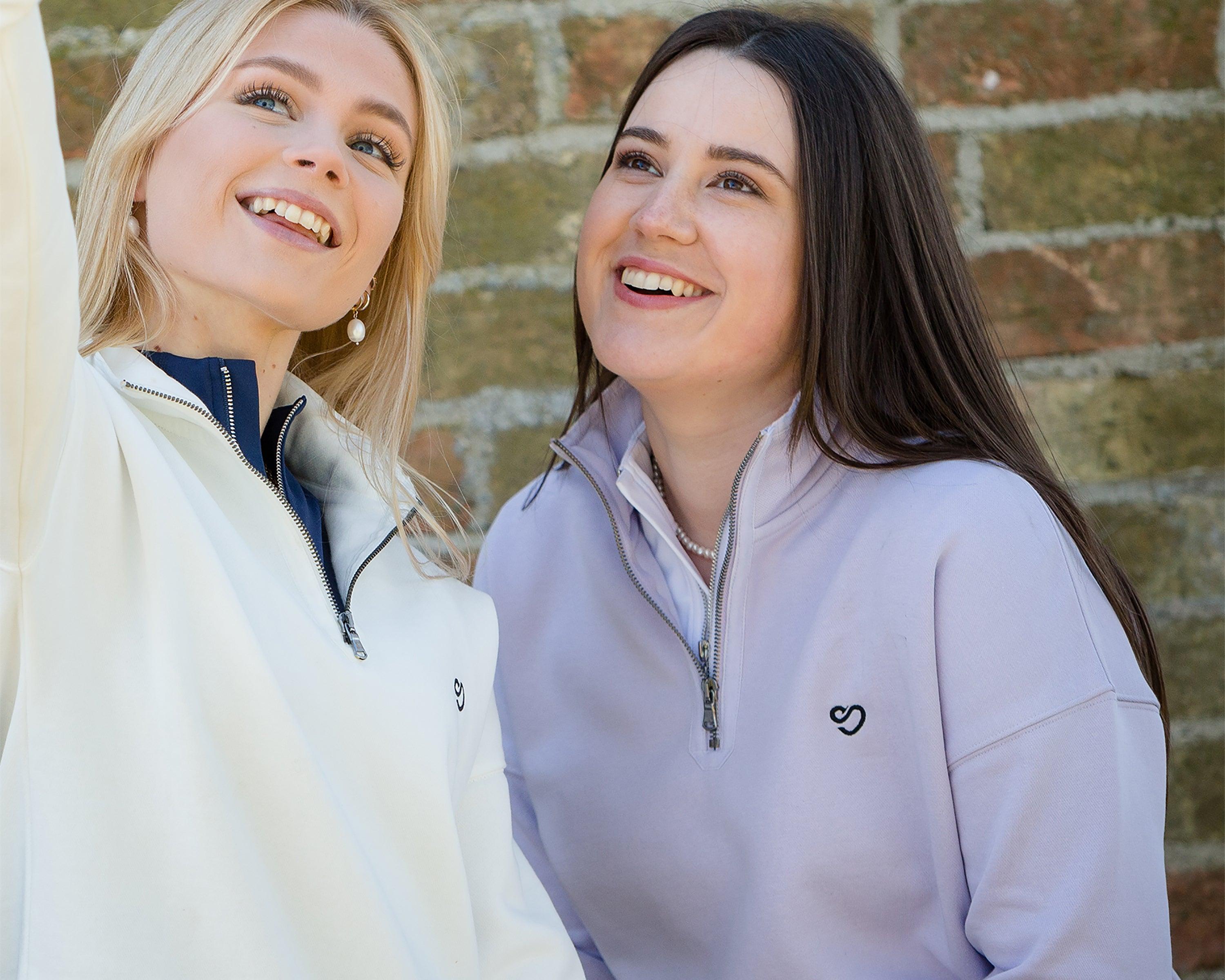 Ladies Half Zip Sweatshirts
