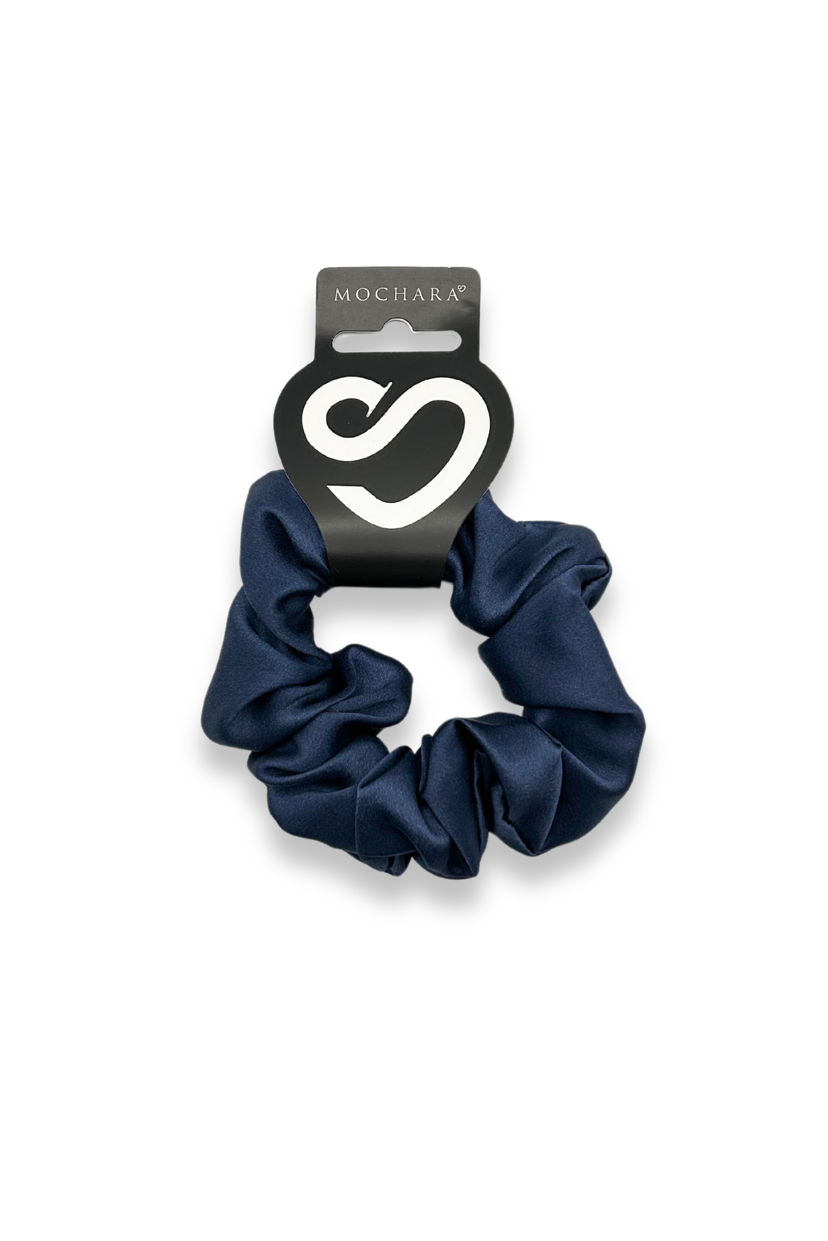 Mochara Indigo Silk Hair Scrunchie
