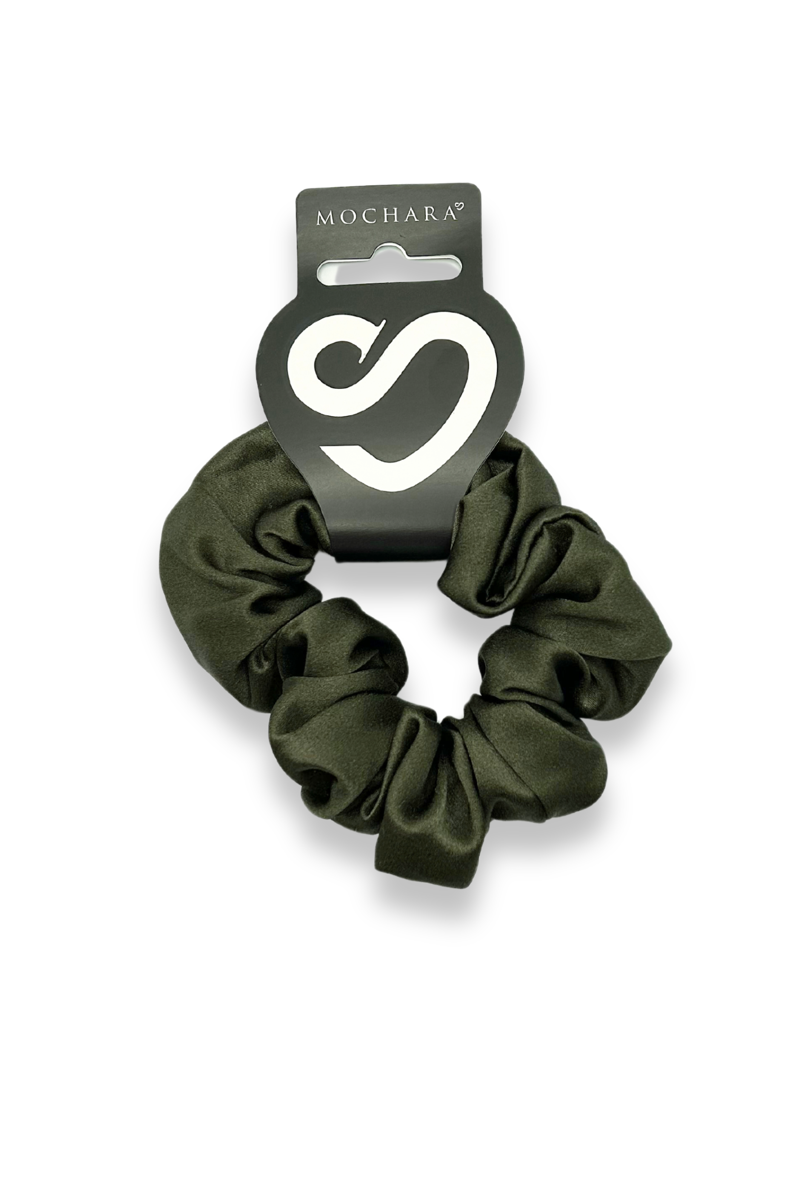 Mochara Silk Hair Scrunchie Khaki