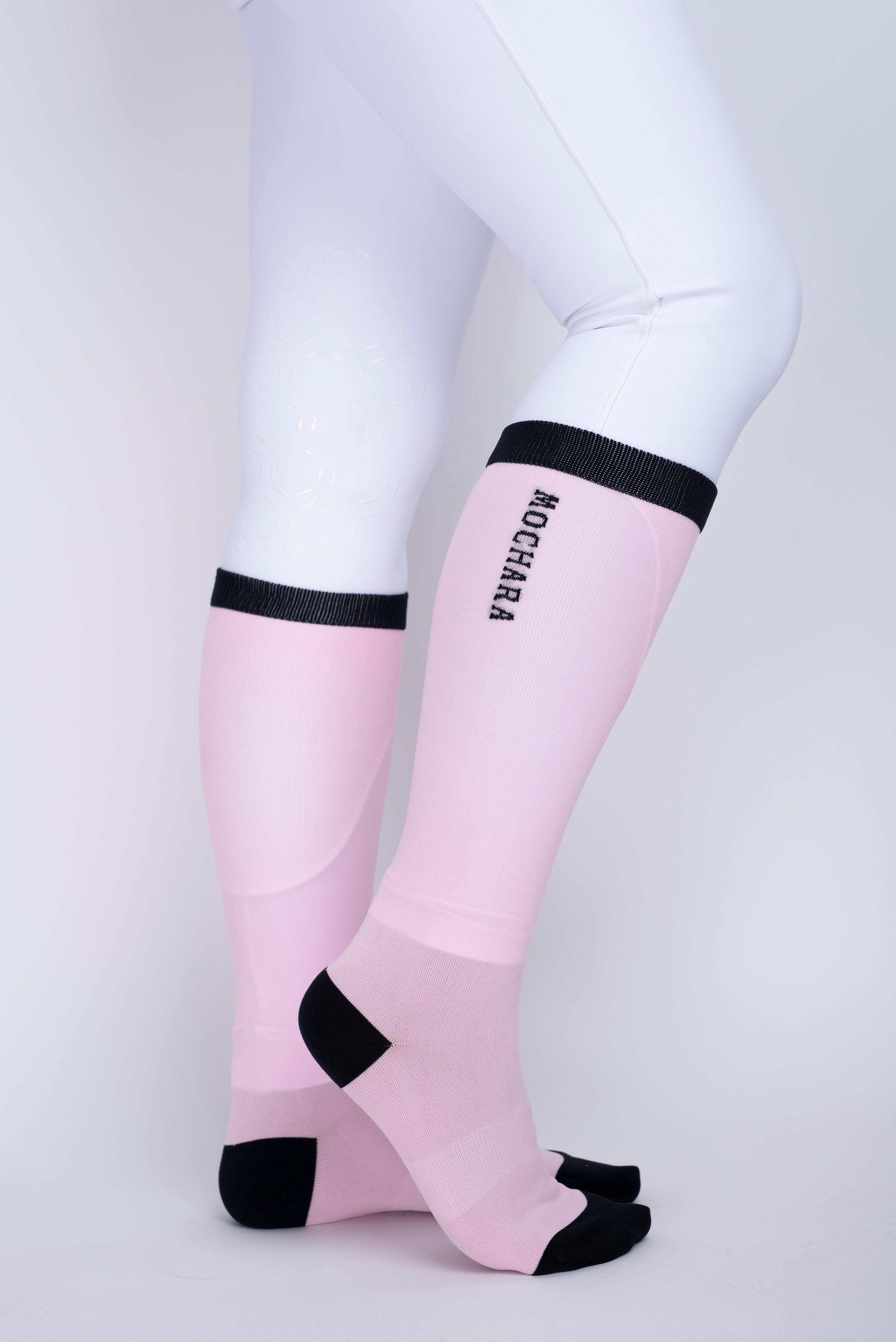Mochara Long Riding Socks Baby Pink