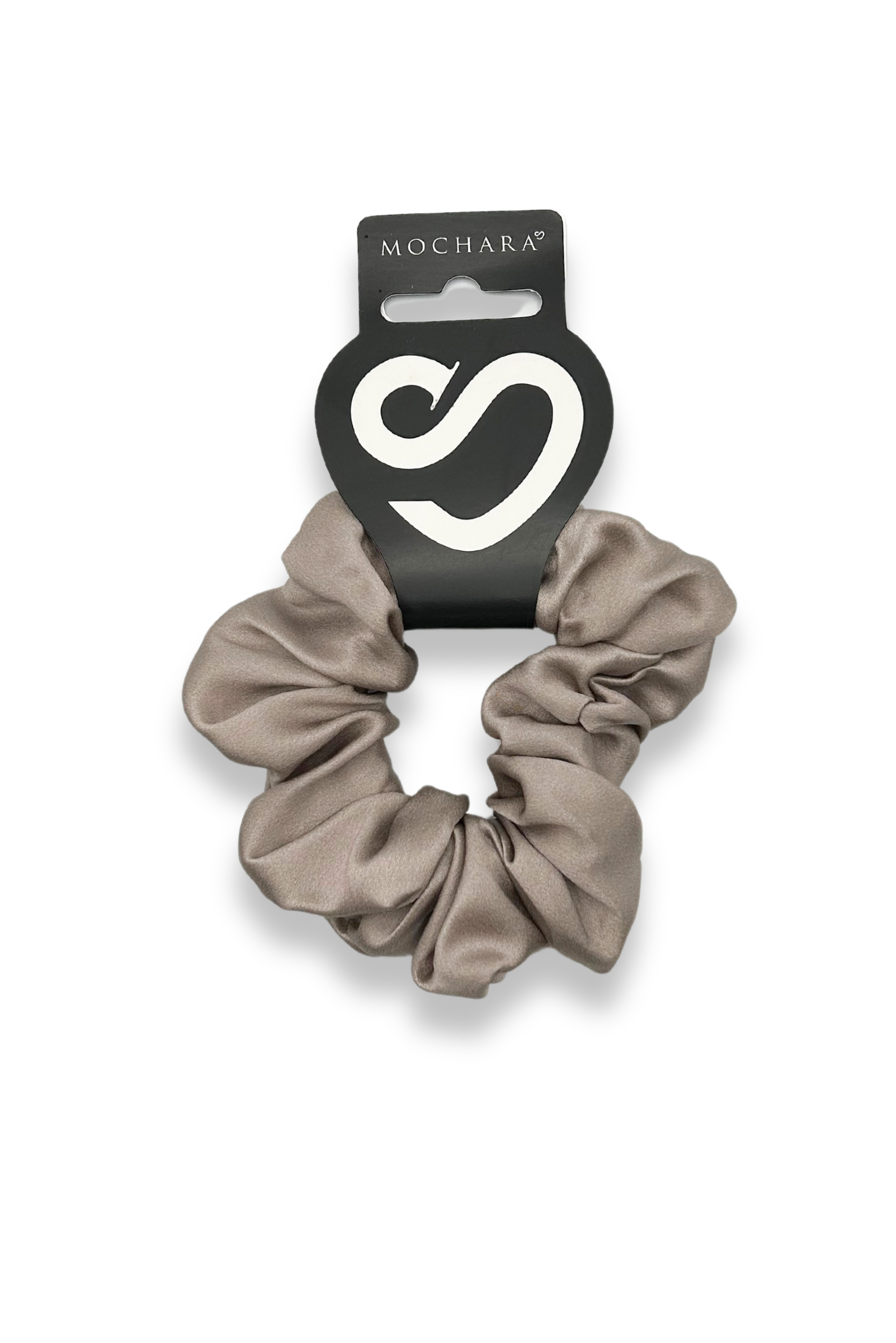 Mochara Silk Hair Scrunchie Taupe
