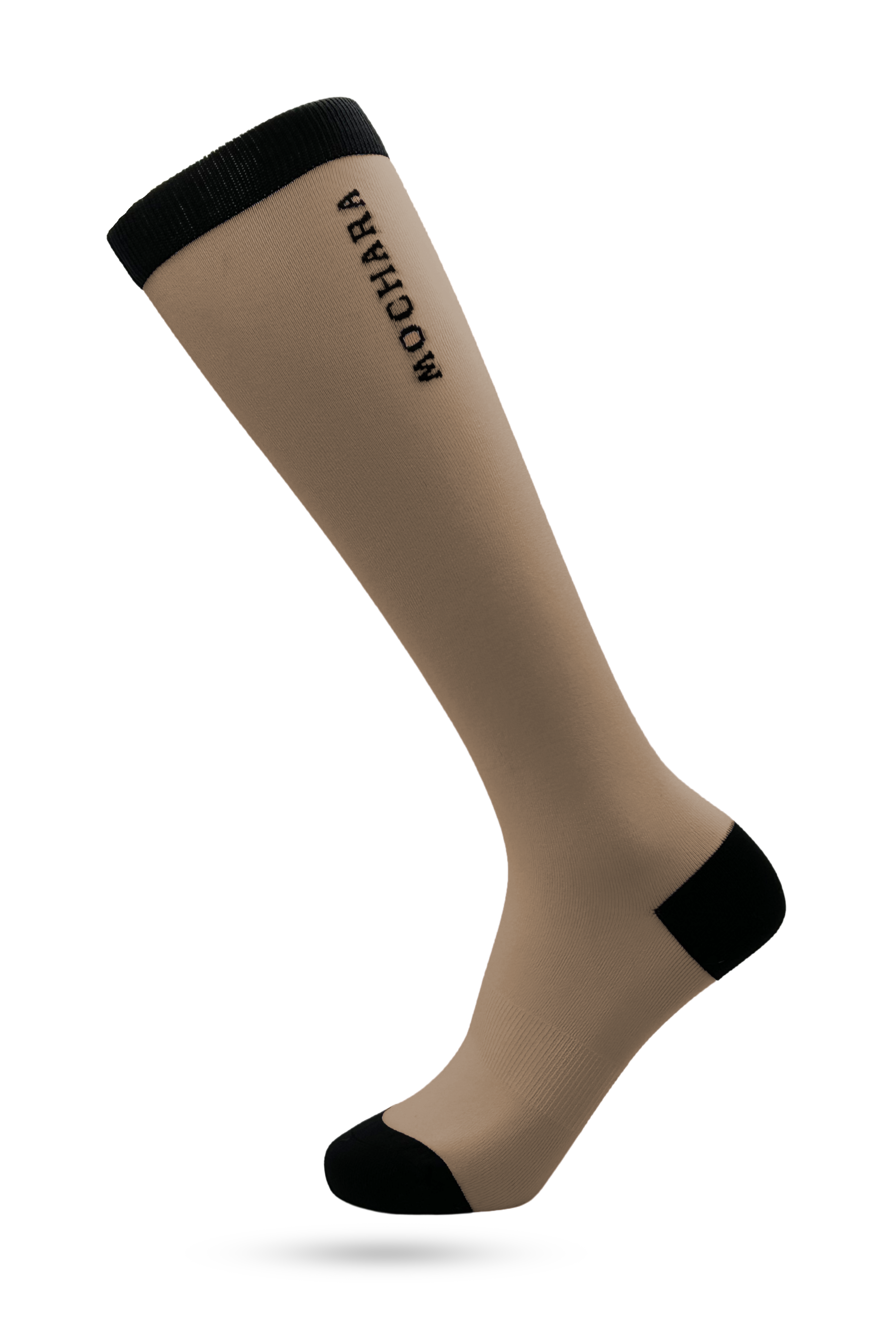 Mochara Taupe Long Horse Riding Socks