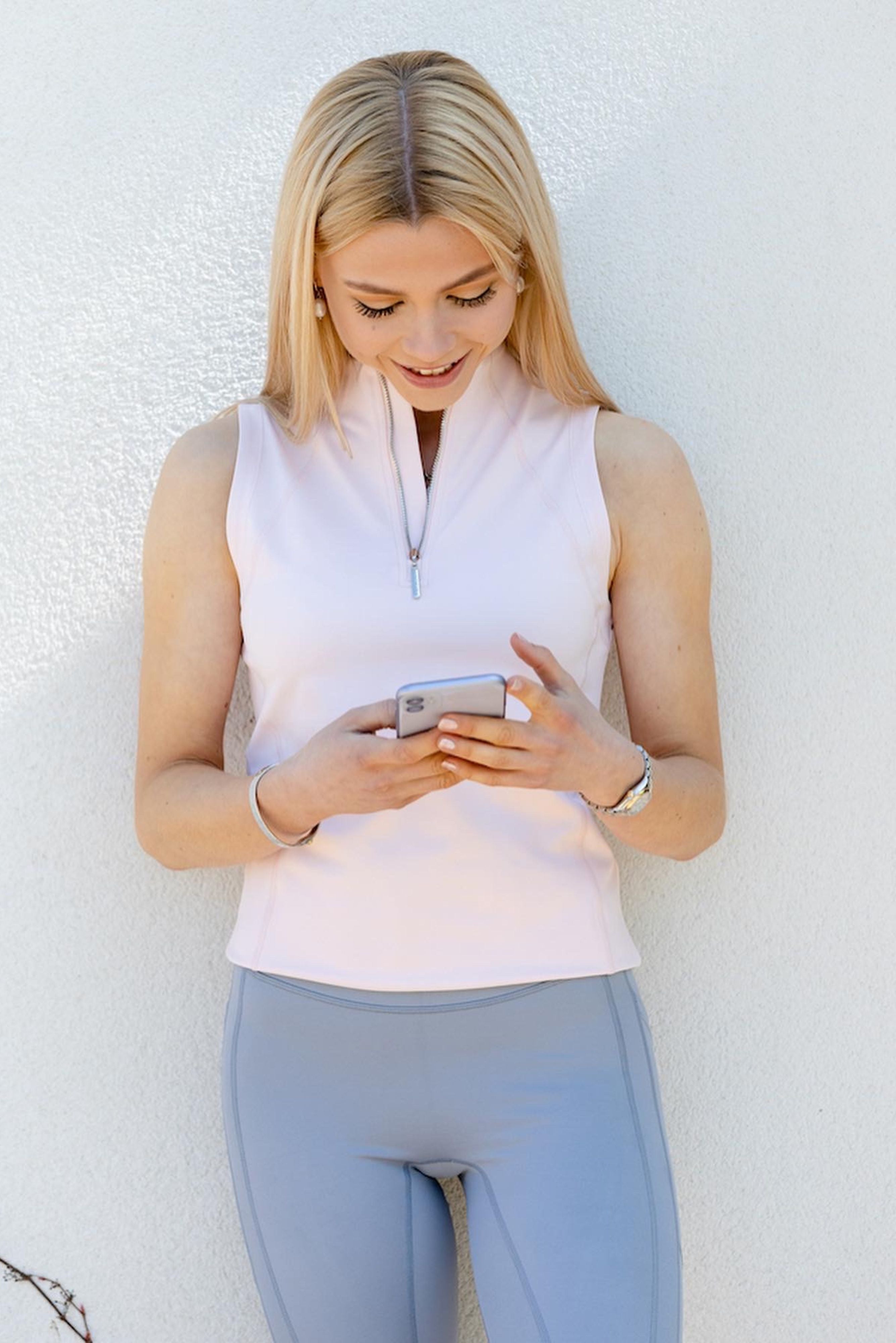 Mochara Baby Pink Sleeveless Equestrian Base Layer