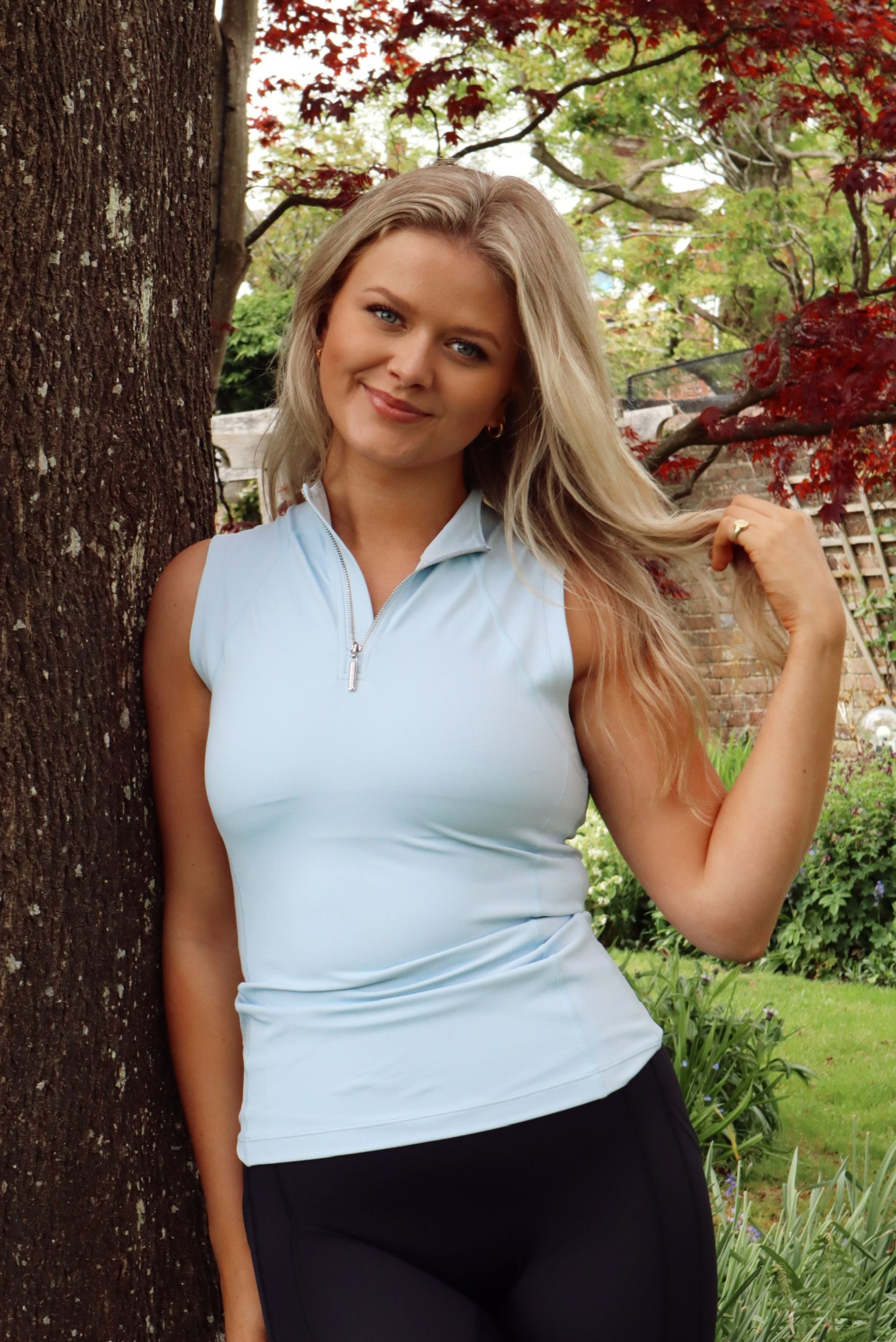 Sleeveless Base Layer in Baby Blue