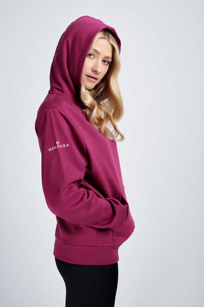 Plum hoodie women's top