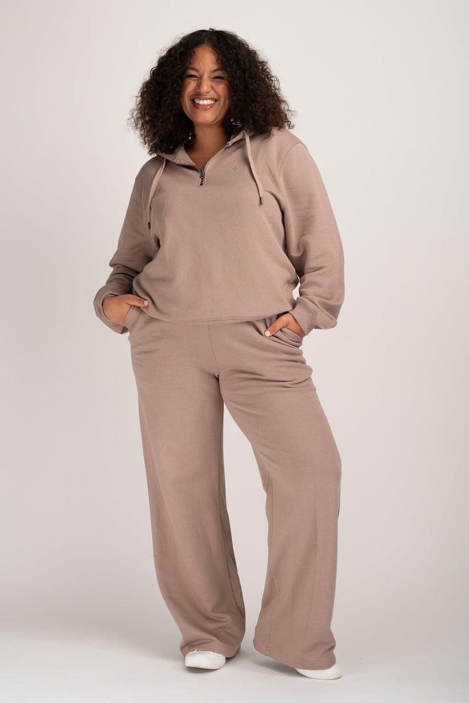 Mochara Mocha Wide Leg Joggers