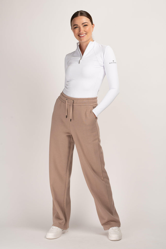 Mochara Mocha Wide Leg Joggers