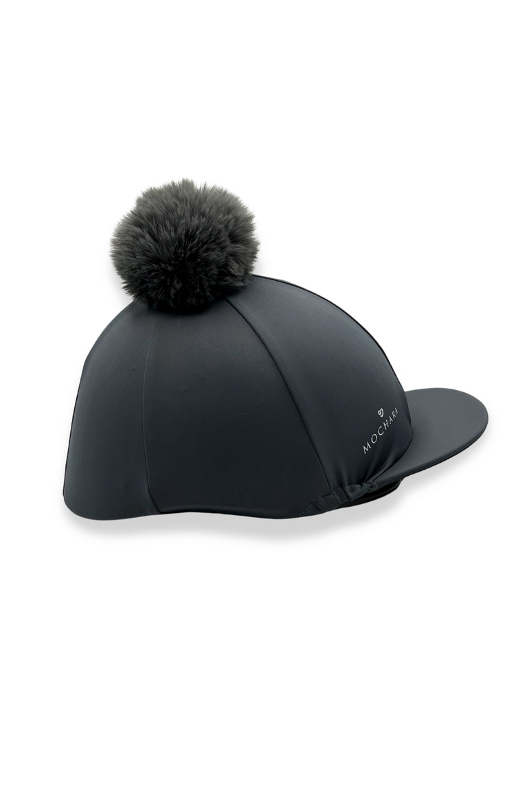 Horse Riding Hat Silk | Charcoal Grey | Mochara