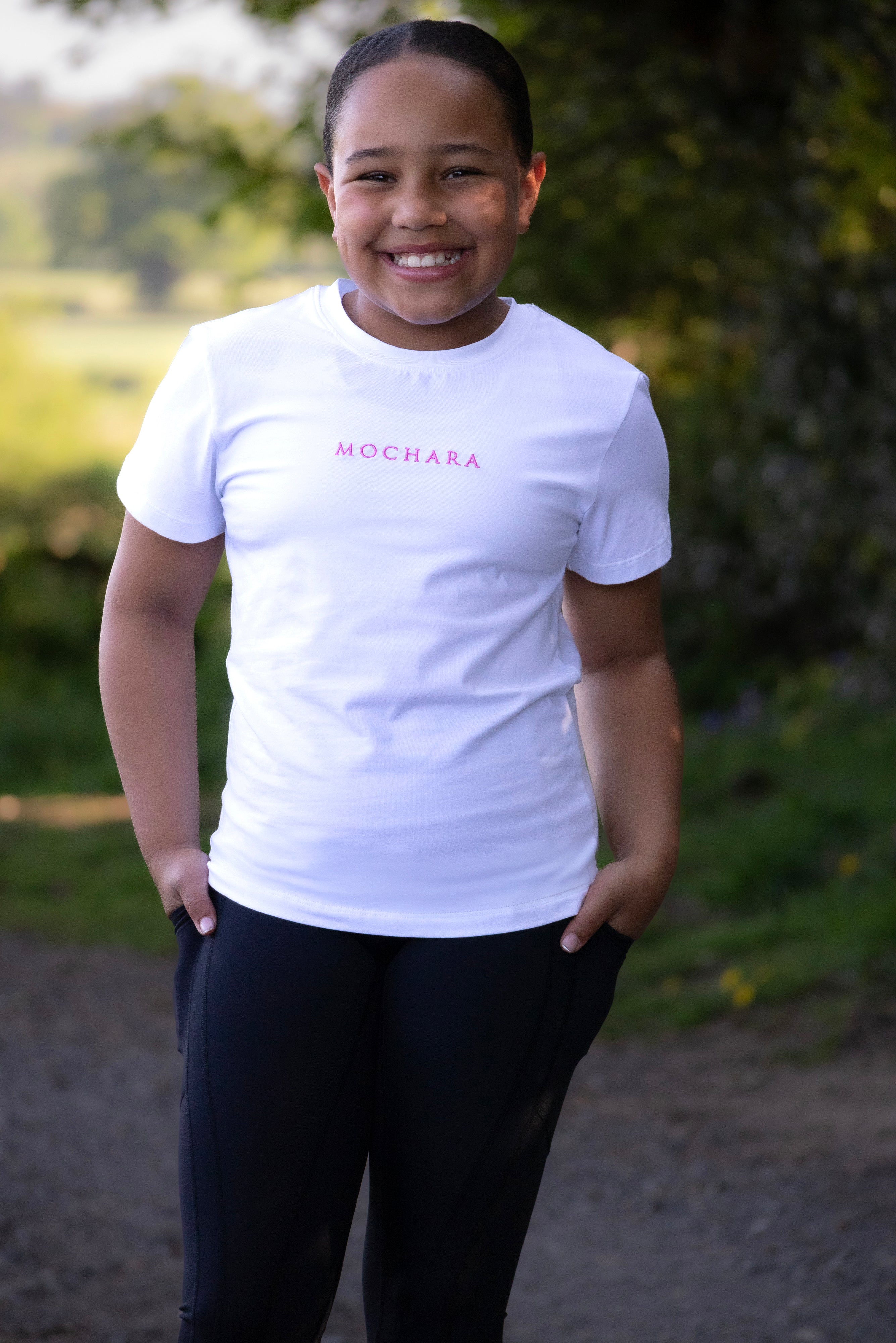 Cotton Logo T-Shirt White/Bubblegum Mini