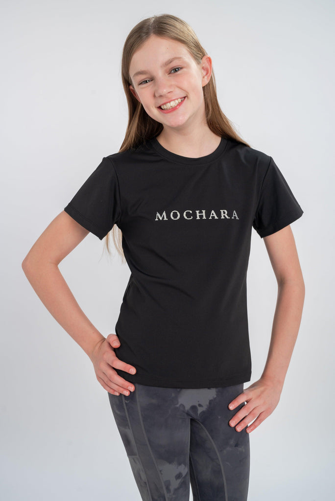Mocha Ra Diamante Logo T-Shirt | Luxe Collection | Mini Mochara