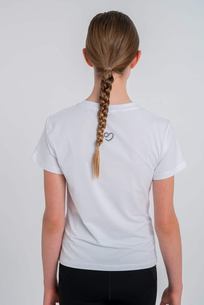 Mini Mochara White Grey T-Shirt Back