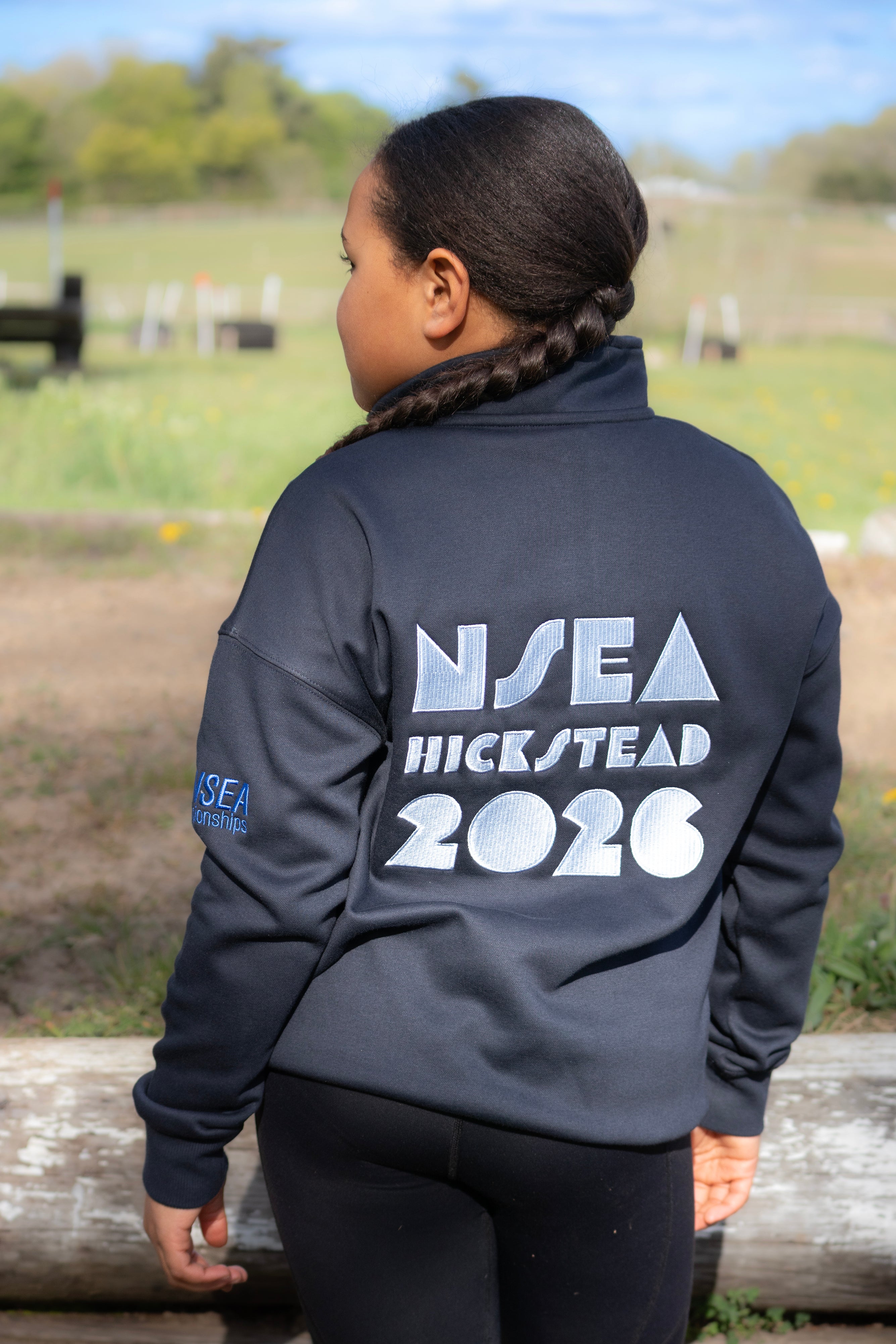 NSEA Mochara Hickstead Navy Half Zip Sweatshirt