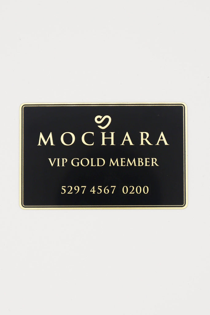 Mochara VIP Gold Membership Card