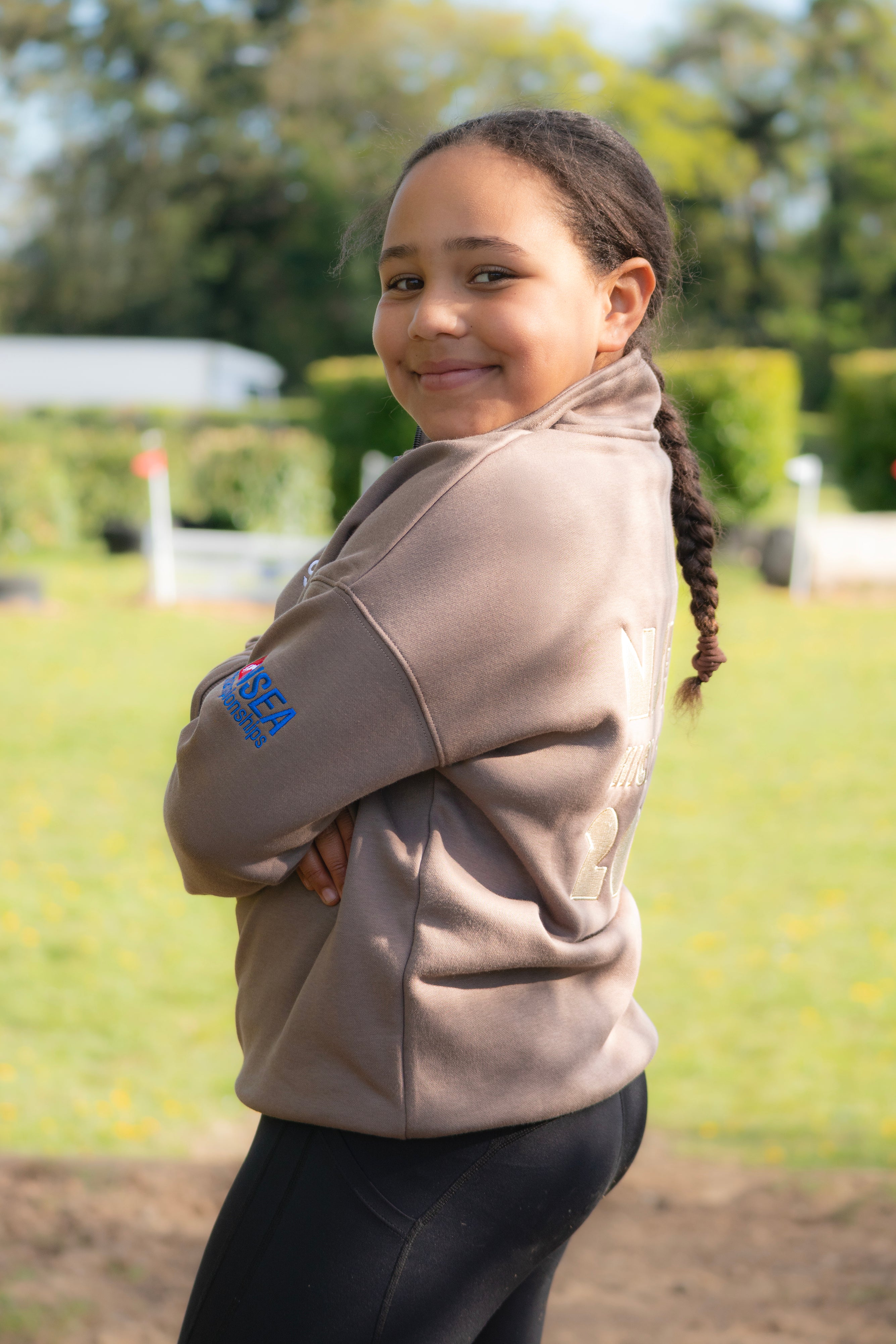 NSEA Mochara Hickstead Navy Half Zip Sweatshirt
