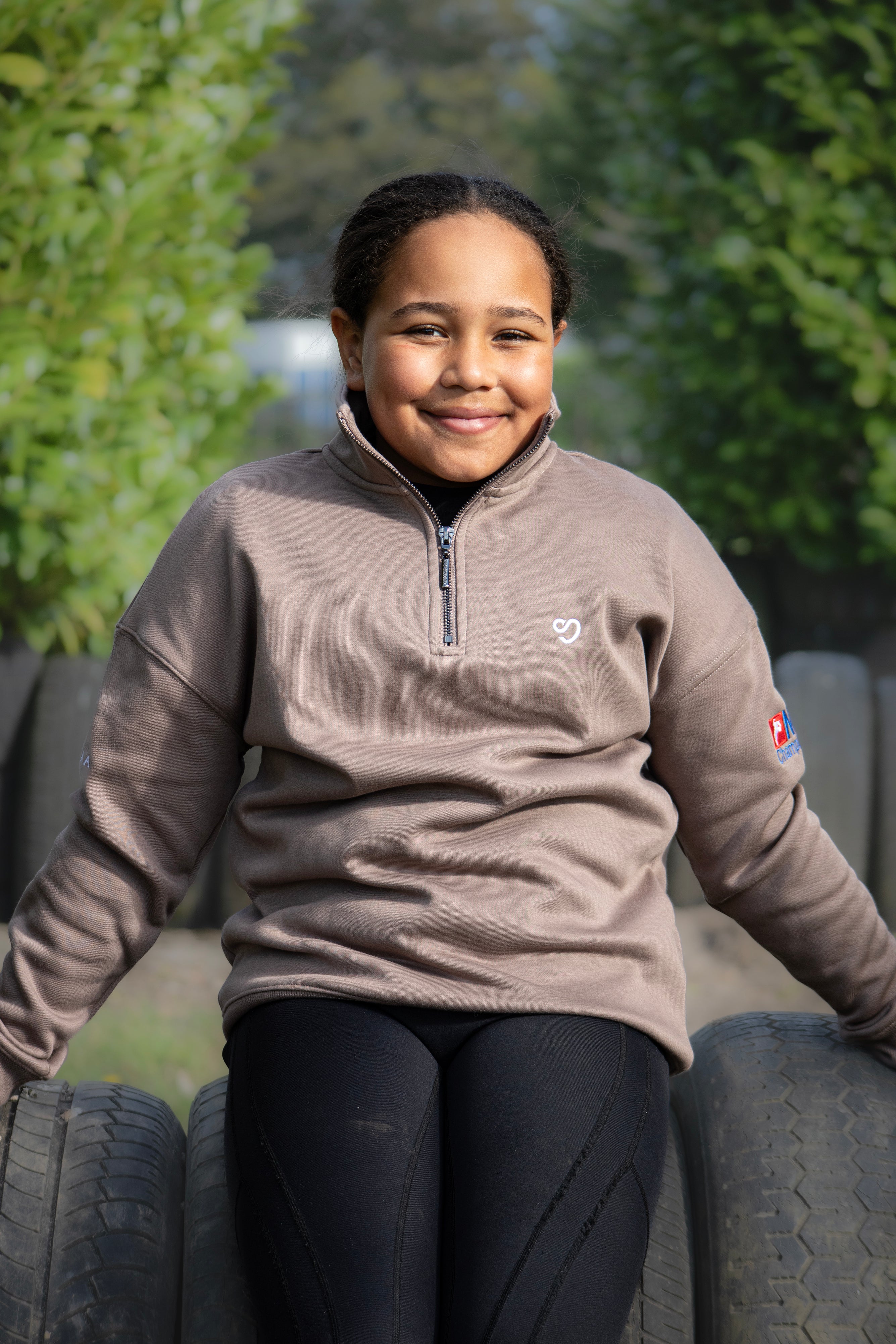 NSEA Mochara Hickstead Navy Half Zip Sweatshirt