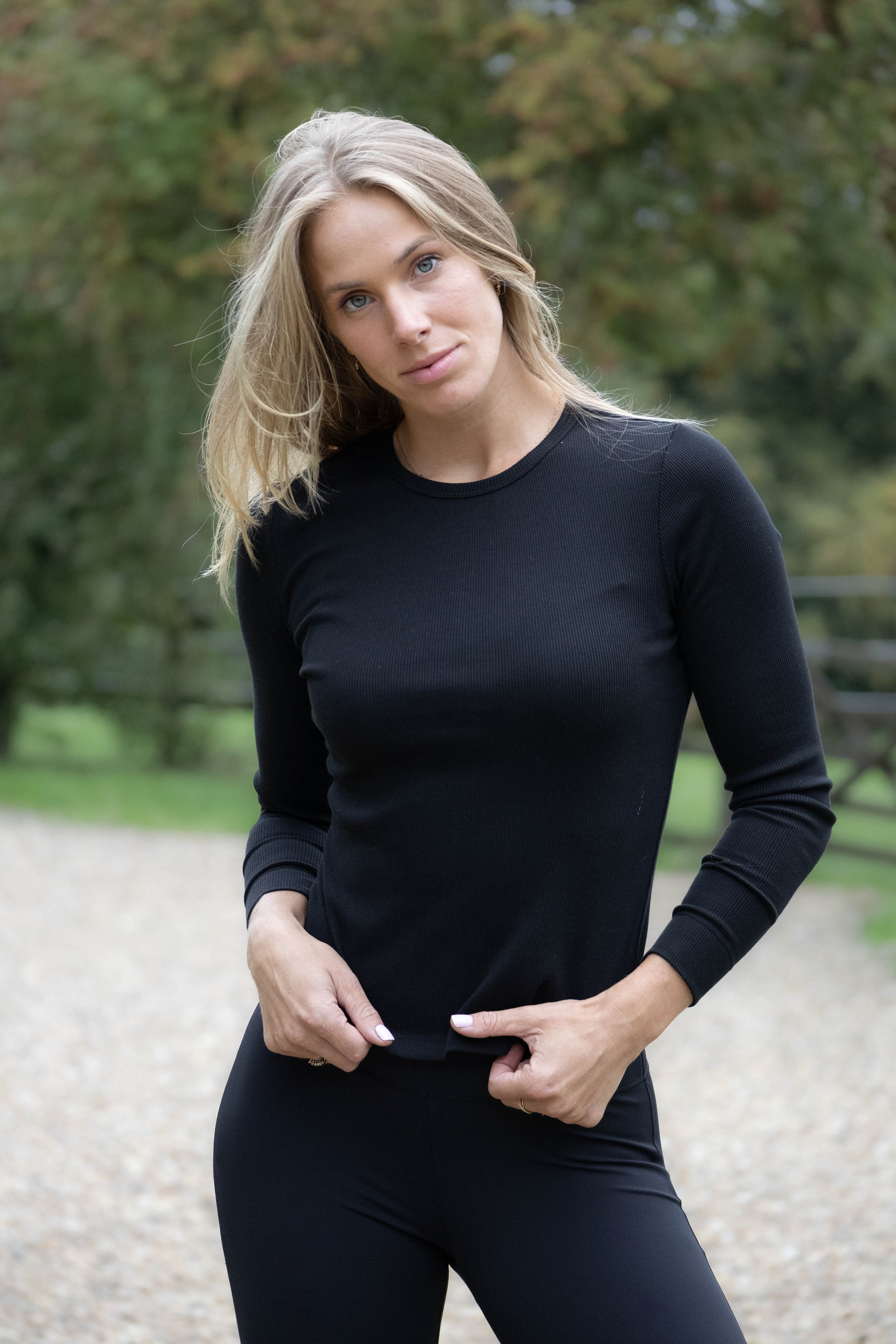 Mochara Rib Top Black