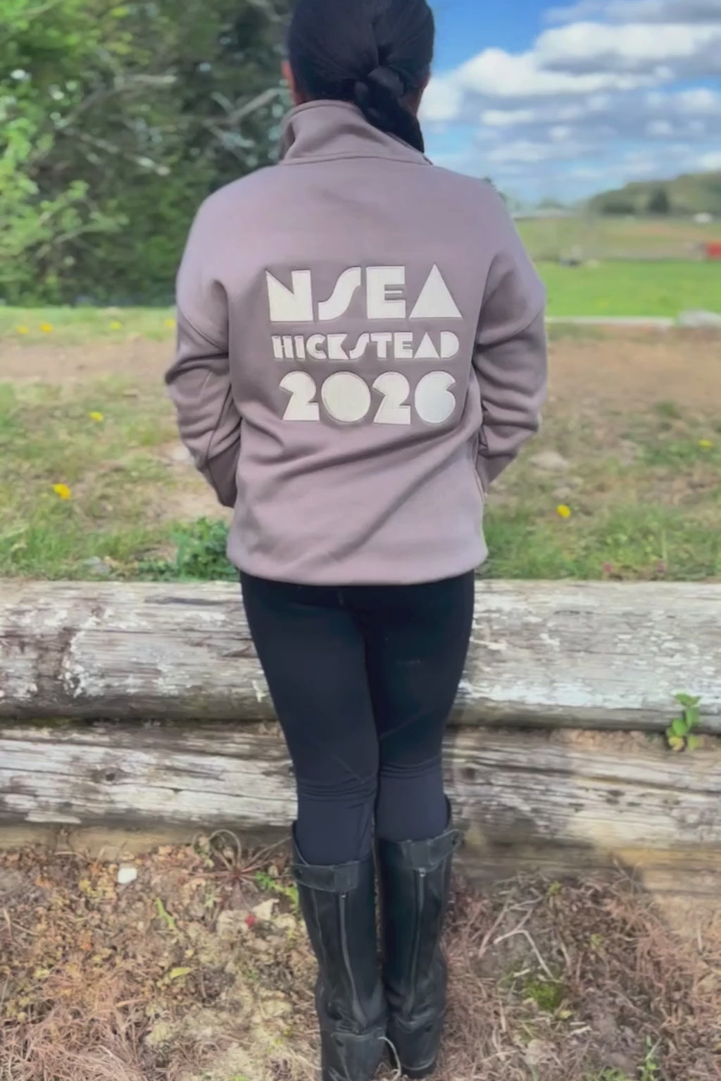NSEA Mochara Hickstead Walnut Half Zip Sweatshirt