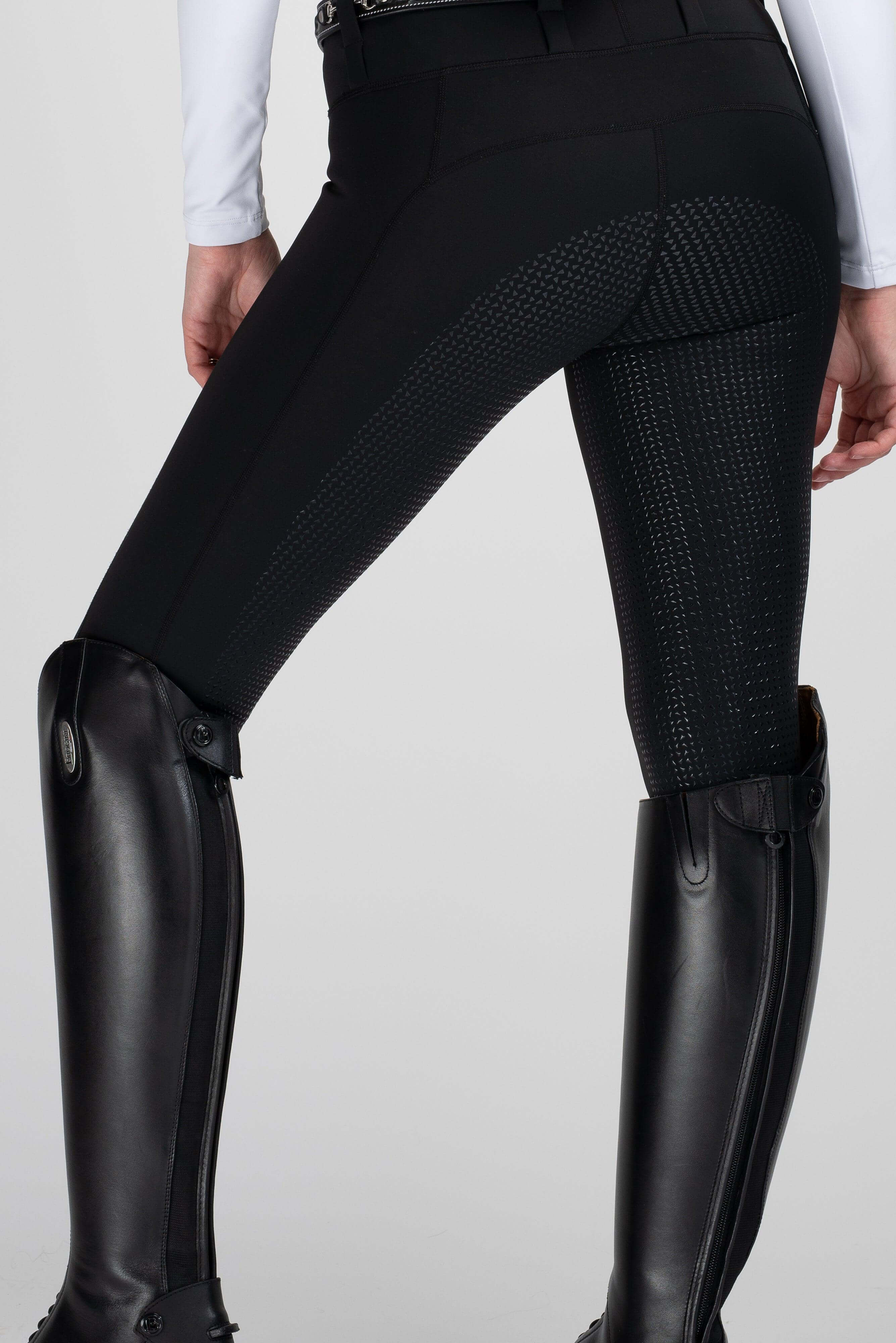 Mochara Full Seat Pull on Breeches Black