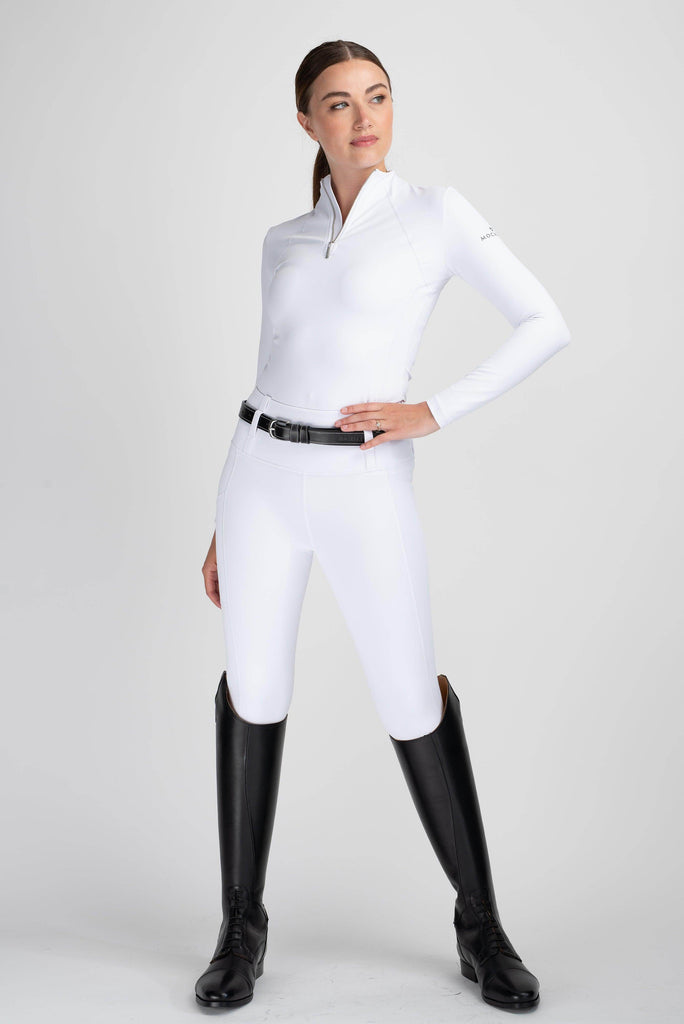 Mochara Full Seat Pull on Breeches White