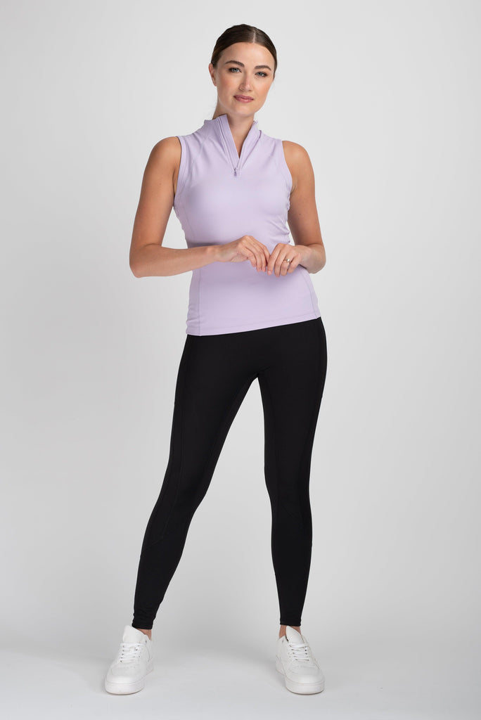 Sleeveless Base Layer in Lilac RECYCLED FABRIC - Mochara