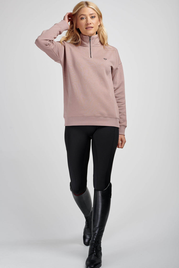 Mochara Mocha Half Zip Sweatshirt