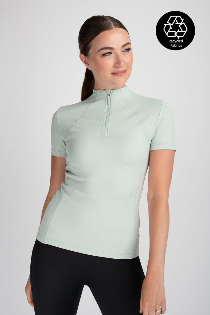 Mochara Sage Green Short Sleeve Base Layer